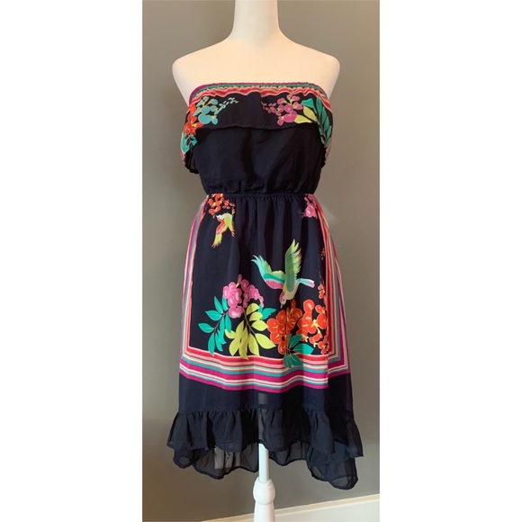 Forever 21 Strapless, High/Low Ruffled Hem Dress - Picture 8 of 10